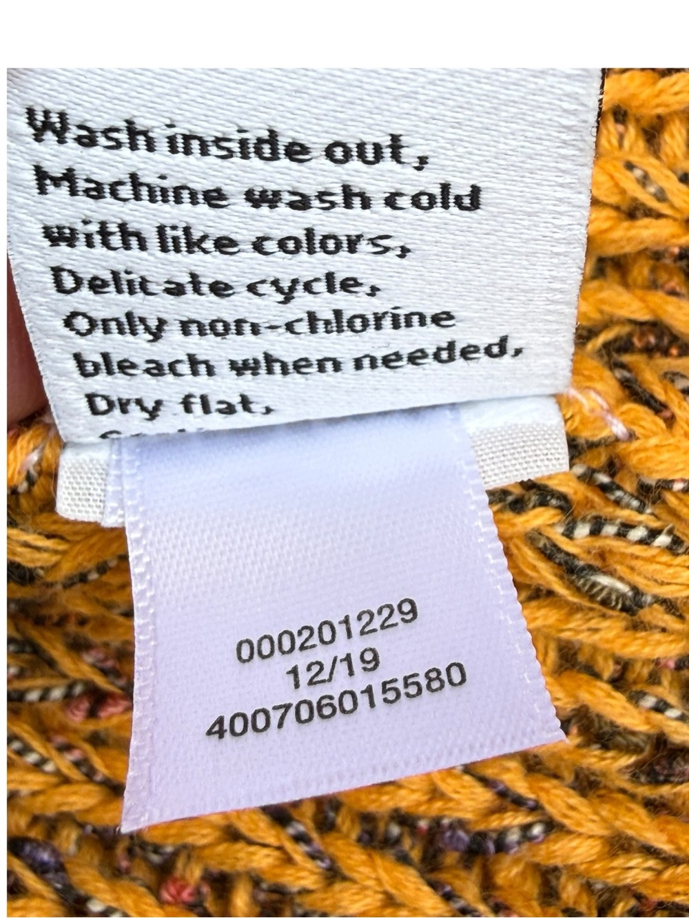 Nine West Marled Orange Mock Neck Sleeveless Sweater Tunic XXL - Picture 6 of 6